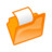打开文件夹橙 Folder orange open
